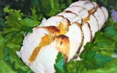 Куриная грудка с мандаринами запеченная в духовке