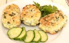 Кабачковые котлеты с фаршем из индейки