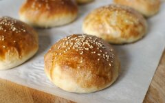 Французская дрожжевая выпечка для бургера