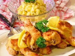 Куриные ножки в сухарной панировке с чесноком и острым перцем