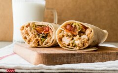 Домашняя куриная шаурма с йогуртовым соусом