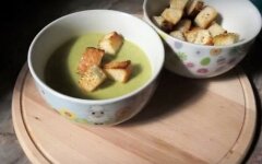 Суп из кабачков с цветной капустой и брокколи