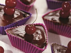 Медовый кекс с вишней в микроволновке