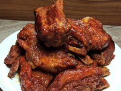 Свиные рёбрышки в яблочном маринаде в духовке