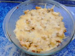 Жульен с курицей и грибами в духовке