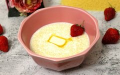 Кускус на молоке с маслом