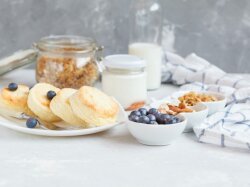 Ванильные сырники из овсяных хлопьев