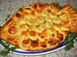 Пирог «Рыбка» с рыбной консервой