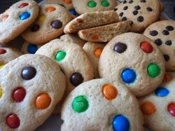 Простое детское печенье с M&M’s