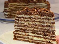 Вкусный торт «Спартак» с заварным кремом