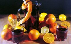 Сангрия с корицей и апельсином