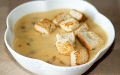 Грибной суп-пюре с картофелем и морковью