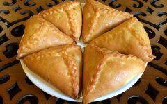 Эчпочмак с говяжьим фаршем по-татарски
