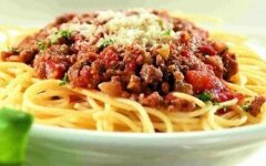 Паста «Болоньезе» с говяжьим фаршем