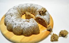 Ореховый кекс в микроволновке за 15 минут