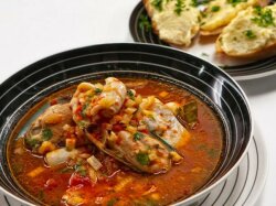 Буйабес с креветками и картофелем