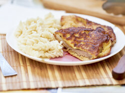 Отбивная свинина в сырном кляре