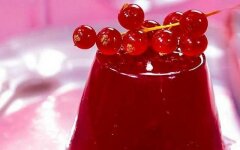 Джем из красной смородины с лимонным соком и желатином