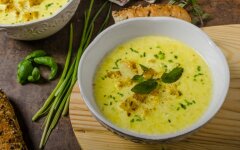 Куриный суп-пюре с цветной капустой и сливками