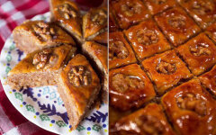 Лимонная пахлава с грецкими орехами