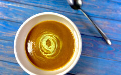 Чечевичный суп-пюре с кремом