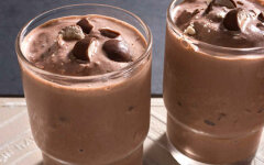 Молочный коктейль с мёдом и кофе