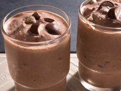 Молочный коктейль с мёдом и кофе