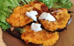 Морковные оладьи с имбирем