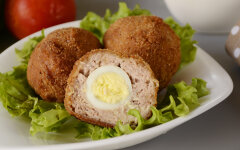 Перепелиные яйца по‑шотландски