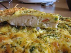 Запеченная рыба в сметане и яйцах