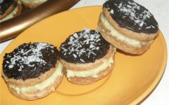 Домашнее пирожное «Буше» со сливочным кремом