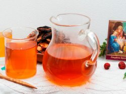 Компот из шиповника с курагой