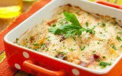 Куриное филе с грибами по-французски