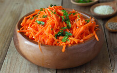 Салат по-корейски из тыквы и моркови