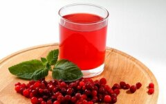 Морс из брусники с медом без варки