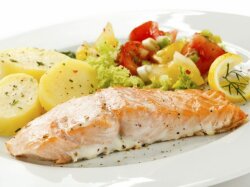 Филе горбуши с капустой