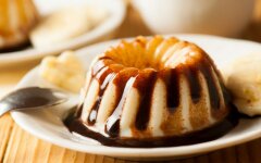 Панакота из ряженки с какао-порошком