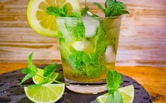 Безалкогольный Мохито с яблочным соком