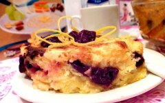 Вишневый пудинг из рисовых хлопьев