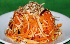 Салат из тыквы и моркови с медом