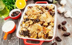 Плов с баклажанами и болгарским перцем