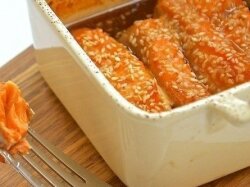 Красная рыба в медово-лимонном маринаде