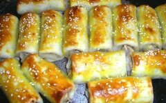 Быстрые трубочки с куриной начинкой