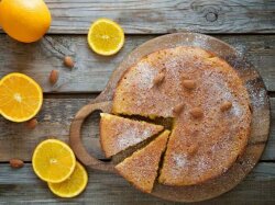 Апельсиново-ореховый пирог в духовке