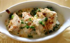 Сливочно-сырный соус с болгарским перцем для куриного филе