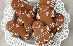 Новогодние имбирные человечки с медом