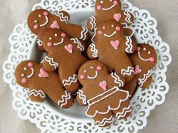 Новогодние имбирные человечки с медом
