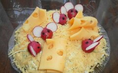 Салат «Мышки в сугробах»