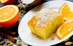 Апельсиновый пирог со сливочном маслом в мультиварке