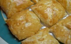 Конвертики с начинкой из куриного филе